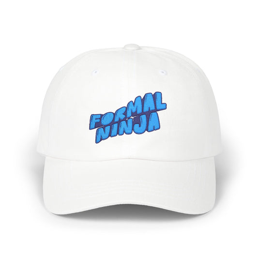 Retro Wave "FormalNinja" Hat — Small Blue Logo
