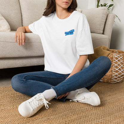 Retro Wave "FormalNinja" T-Shirt — Small Blue Chest Logo