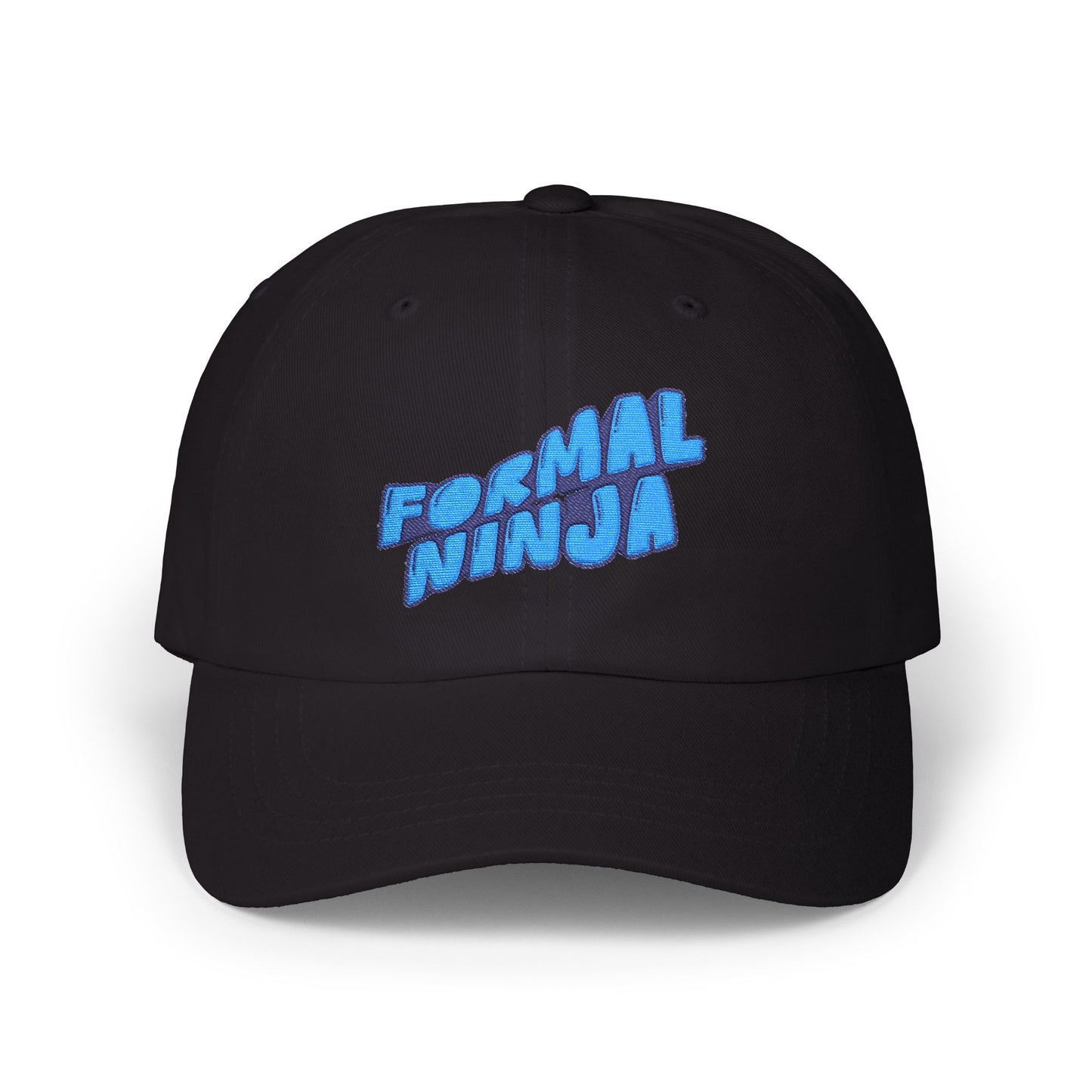 Retro Wave "FormalNinja" Hat — Small Blue Logo